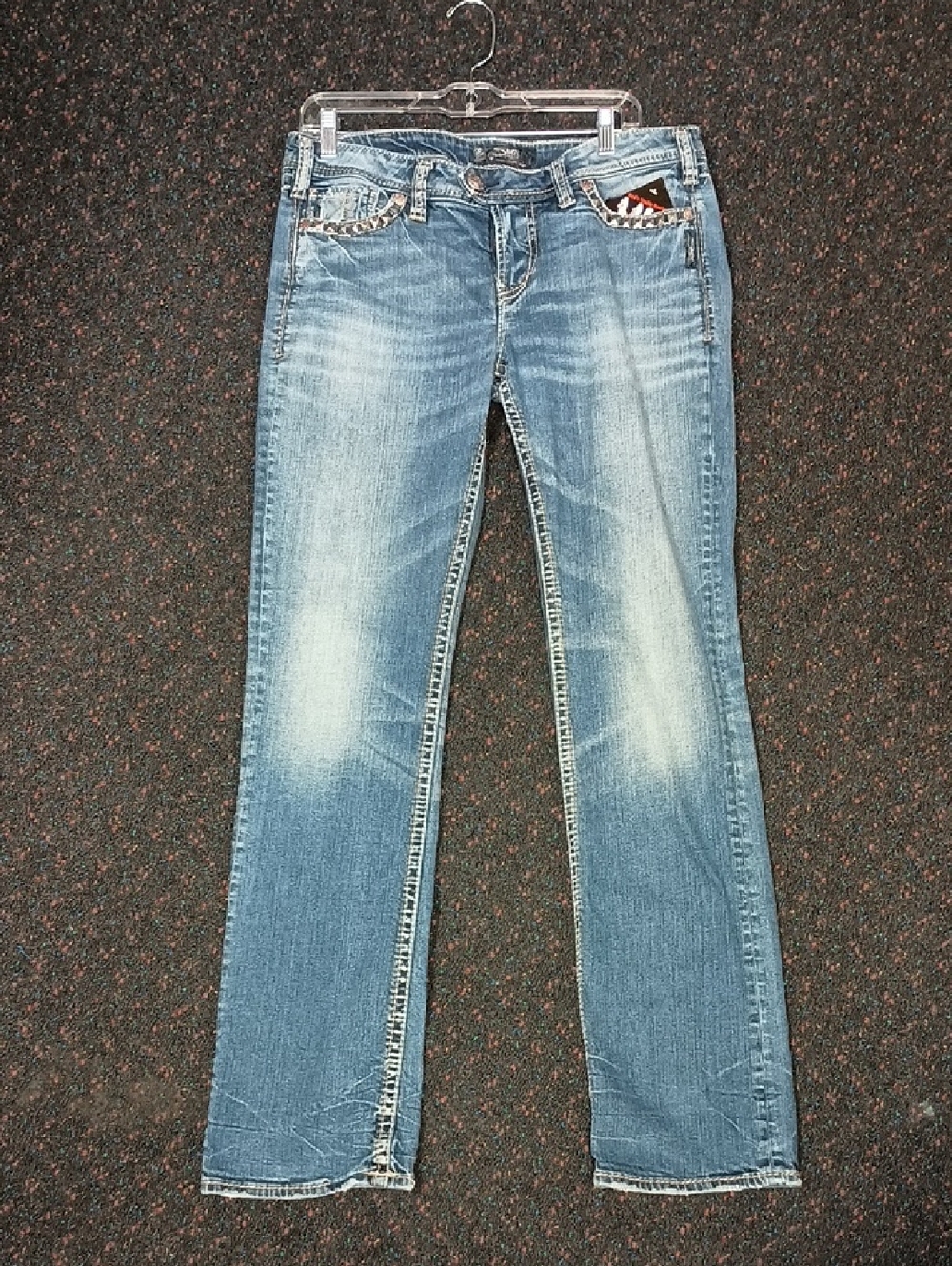 Silver Classic Women's Straight-Leg Jeans in Light Blue